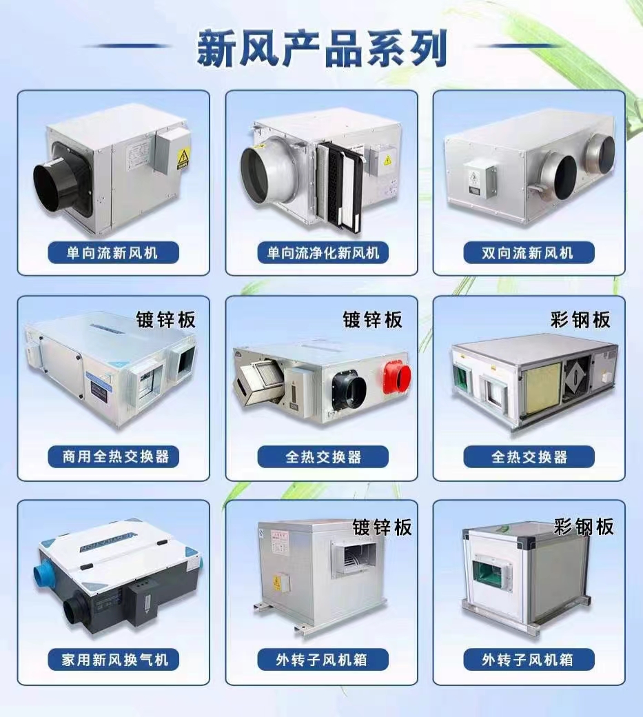 全热交换器和新风机有哪些区别